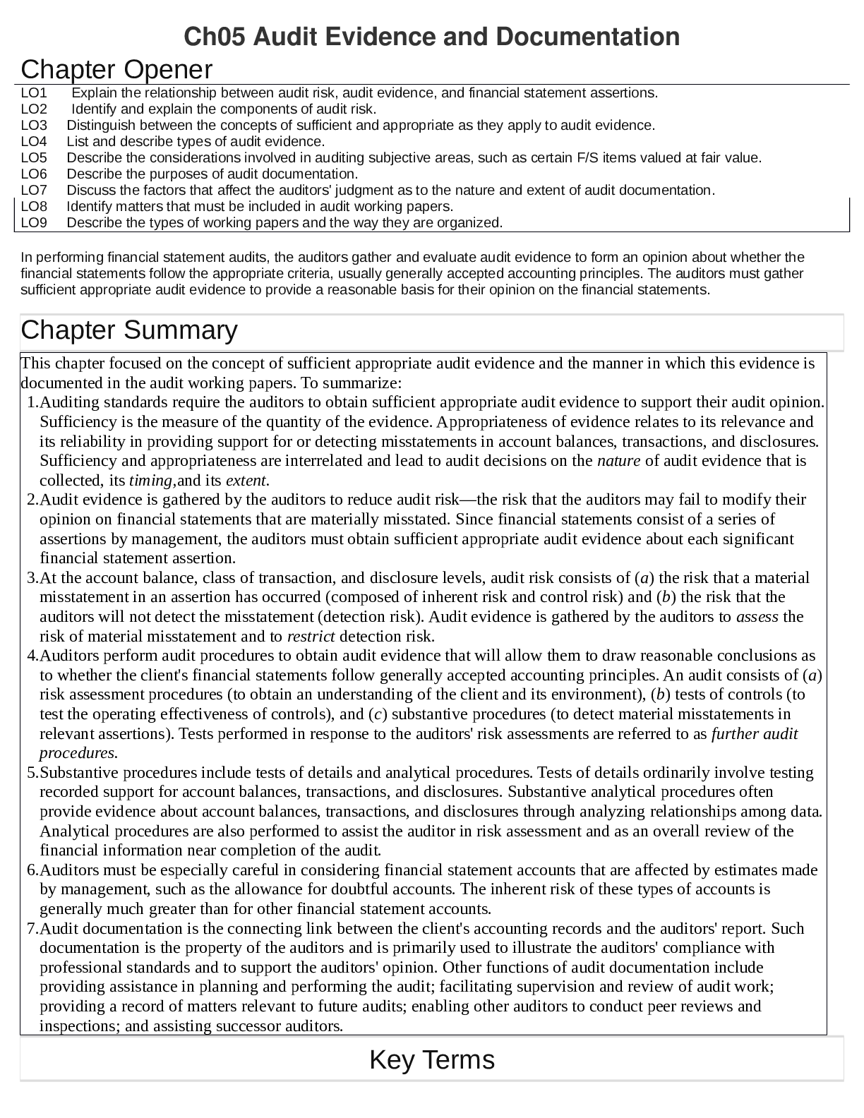 Preview image for Ch05 Audit Evidence and Documentation